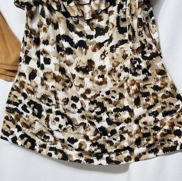 Milano Sleeveless Ruffle stretch collar animal - Picture 3 of 4